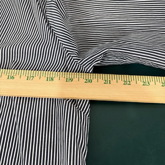 Talbots Women Pt Large Popover Blouse Tunic Cotton Classic Stripe Nautical (516) - Picture 11 of 13